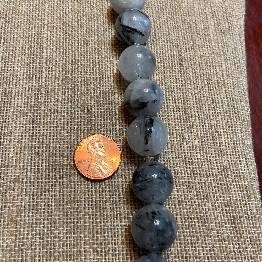 Genuine Rutilated Quartz Necklace - Picture 3 of 6